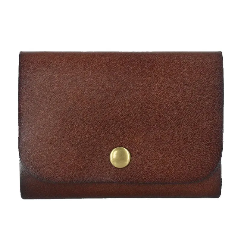 Leather Mens Front Pocket Wallet Small Wallets Card Wallet Change Wallet for Men