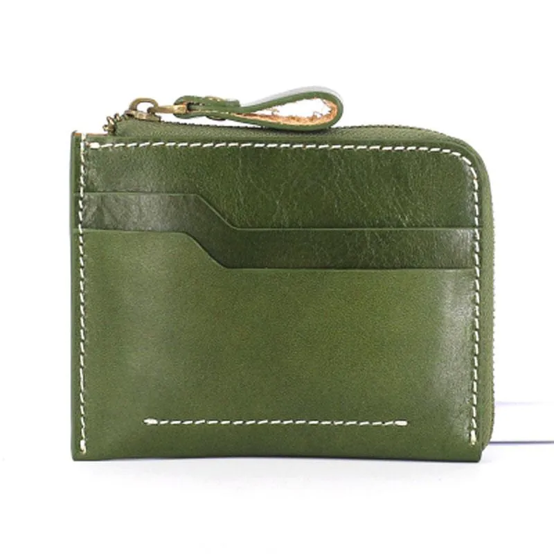 Leather Mens Front Pocket Wallets Small Slim Wallet billfold Card Wallet Change Wallet for Men