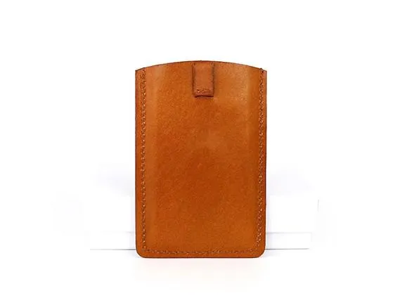 Leather Mens Slim Card Wallet Front Pocket Wallet Small Change Wallets for Men