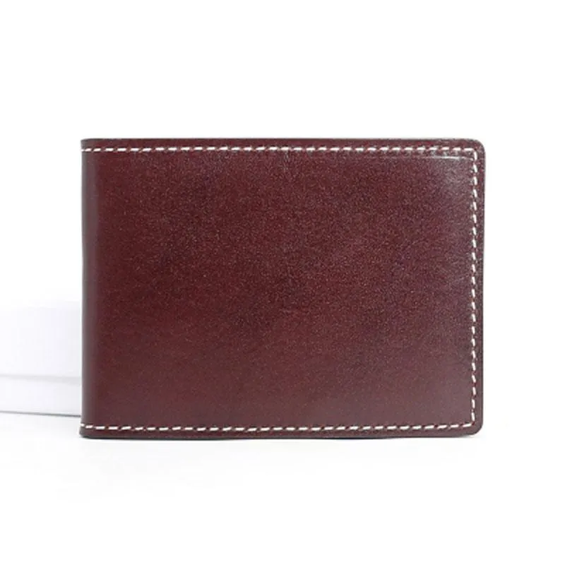 Leather Mens Slim license Wallet Card Wallets Slim Wallet Front Pocket Wallet for Men