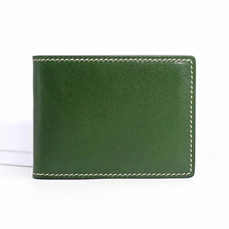 Leather Mens Slim license Wallet Card Wallets Slim Wallet Front Pocket Wallet for Men
