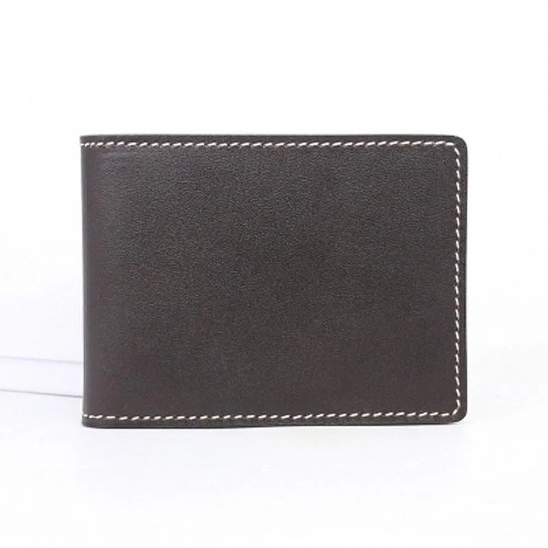Leather Mens Slim license Wallet Card Wallets Slim Wallet Front Pocket Wallet for Men