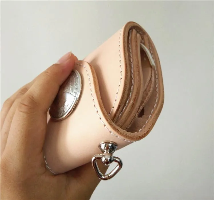 Leather Small Biker Chain Wallets Cool billfold Handmade Biker Wallets with Chain