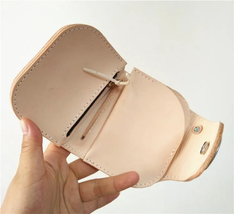 Leather Small Biker Chain Wallets Cool billfold Handmade Biker Wallets with Chain