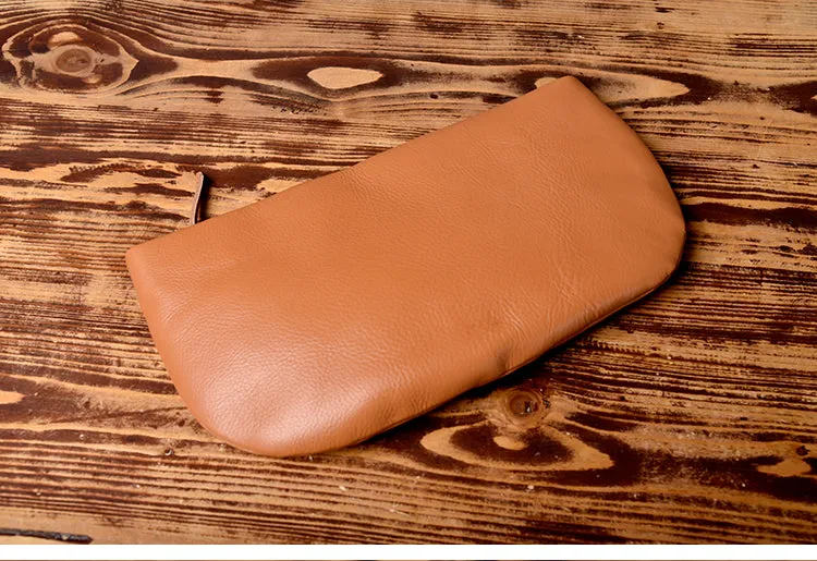 LEATHER Women Wristlet Wallet Zipper Clutch FOR Women