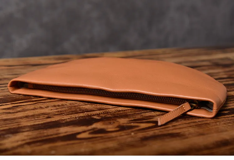 LEATHER Women Wristlet Wallet Zipper Clutch FOR Women