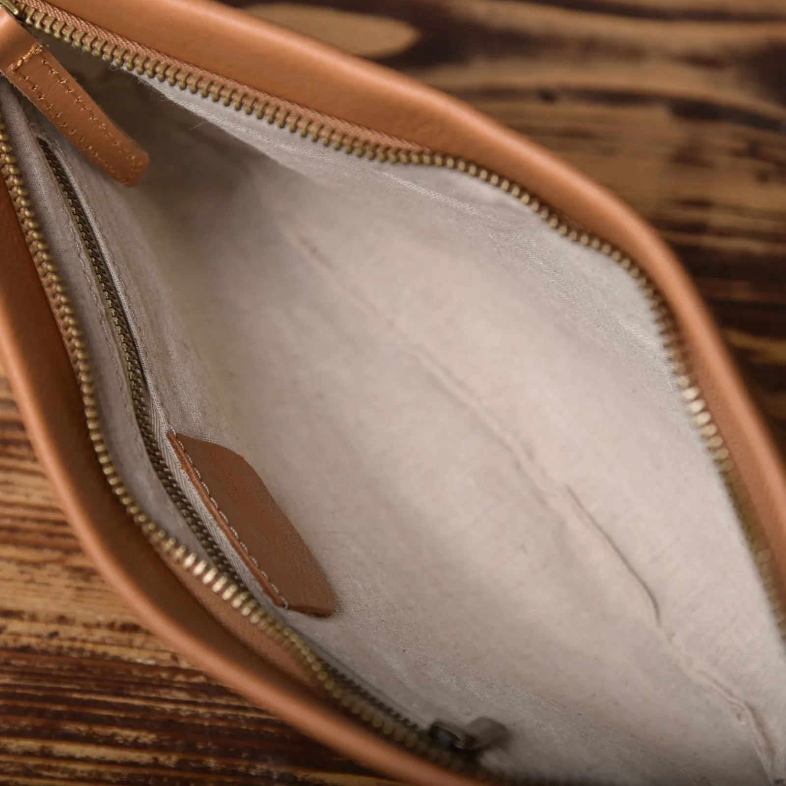 LEATHER Women Wristlet Wallet Zipper Clutch FOR Women