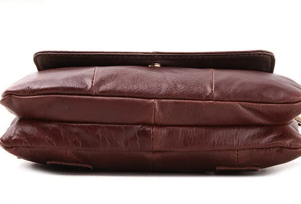 Men Leather clutch Vintage Bifold Coffee Long wallet women leather zip clutch bag