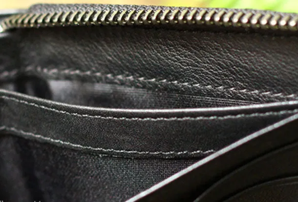 Mens Leather Wallet billfold Leather Wallet Small Slim Bifold Wallet For Men