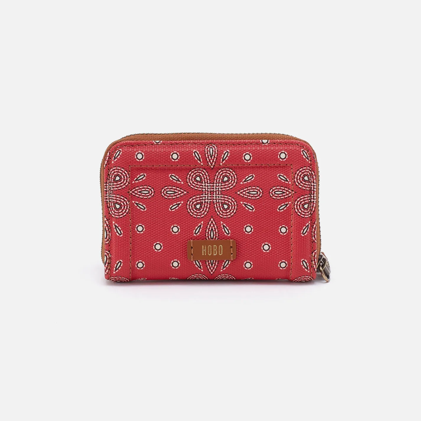 Soma Small Wallet In Coated Canvas - Red Journey Bandana
