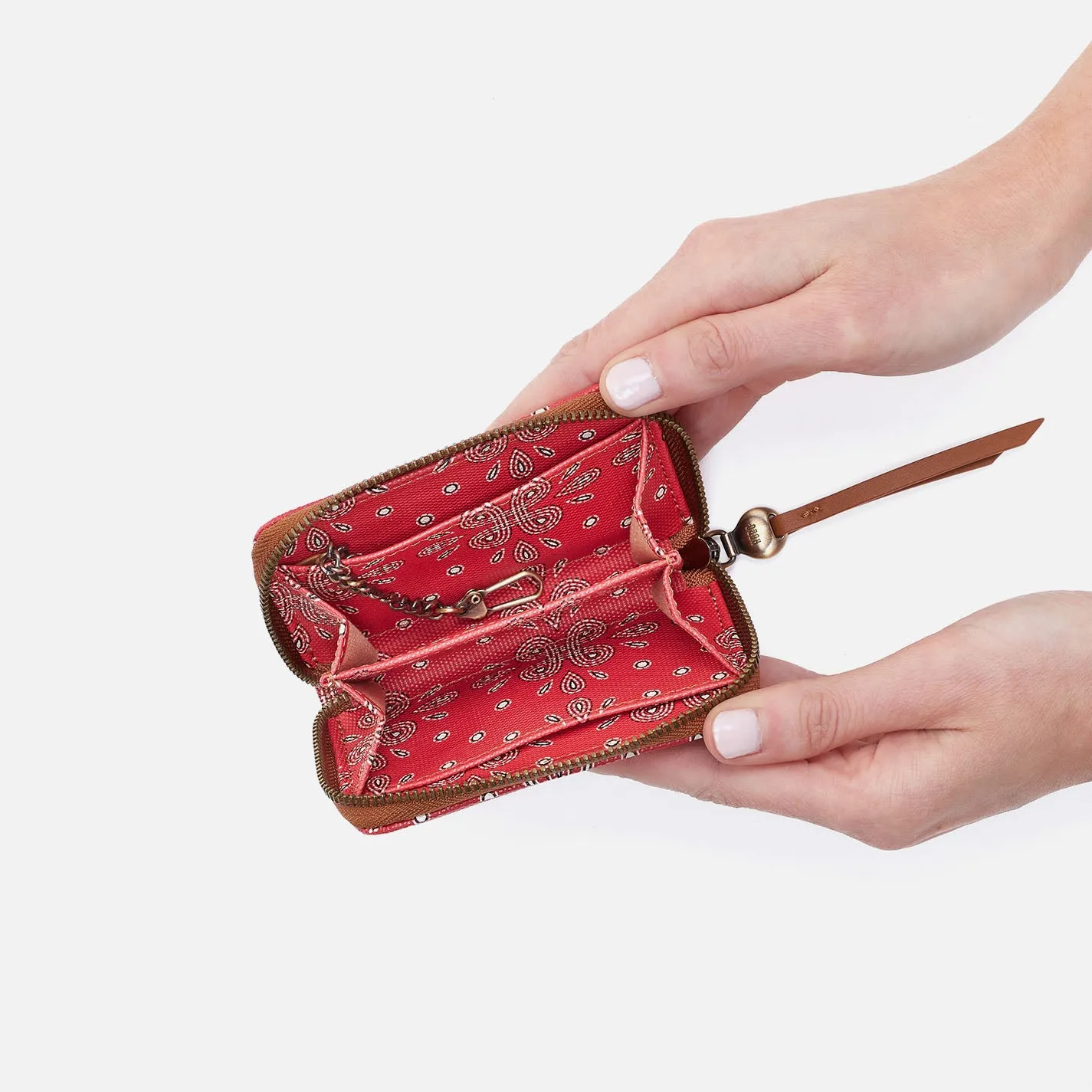 Soma Small Wallet In Coated Canvas - Red Journey Bandana