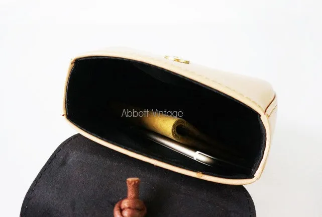 Stylish Leather Beige Womens Handbag Clutch Purse Wristlet Bag for Women