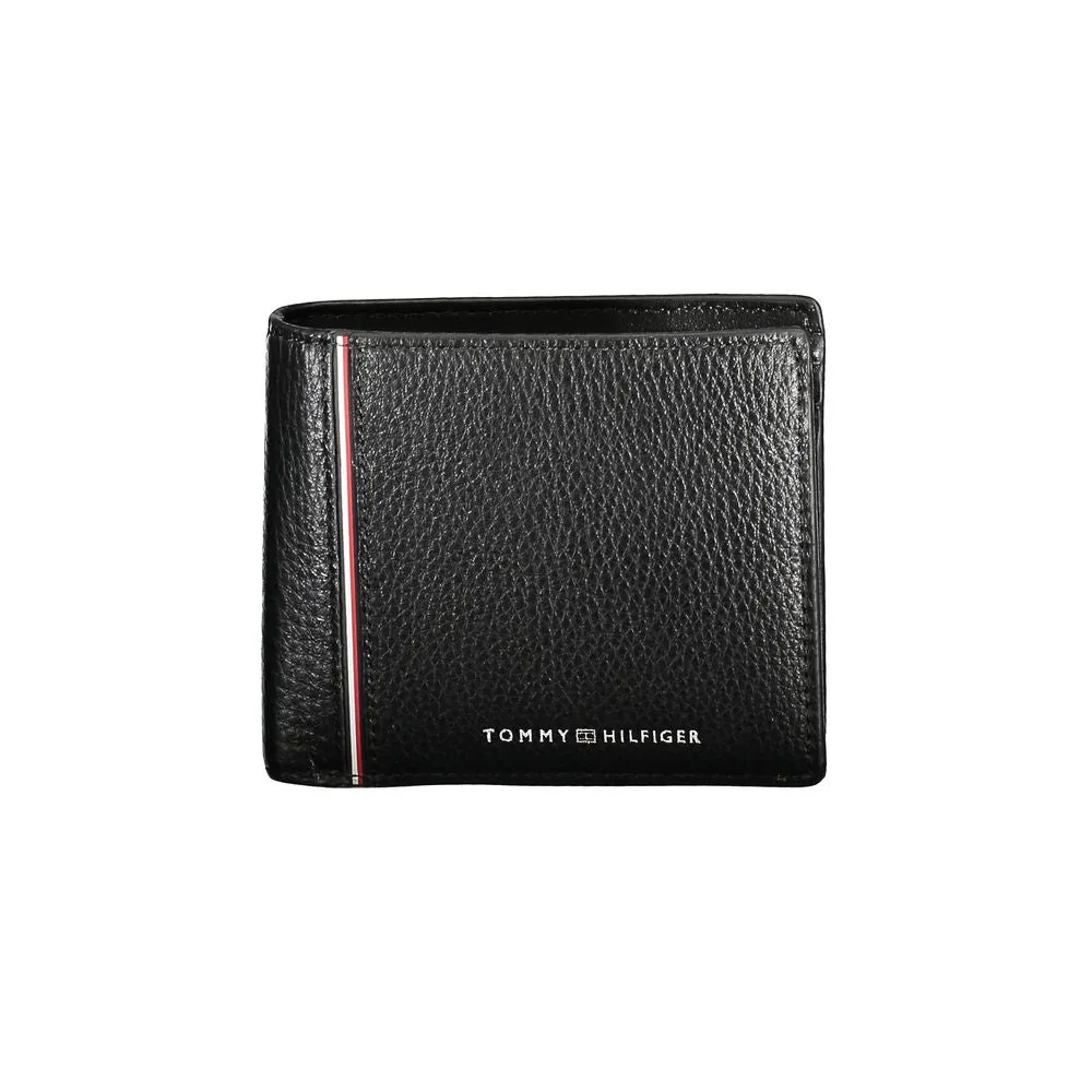 Tommy Hilfiger Black Leather Men Wallet
