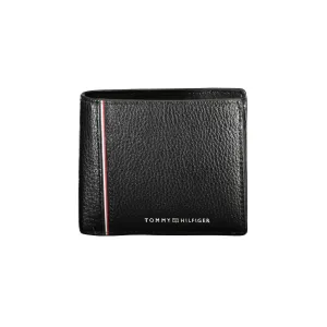Tommy Hilfiger Black Leather Men Wallet