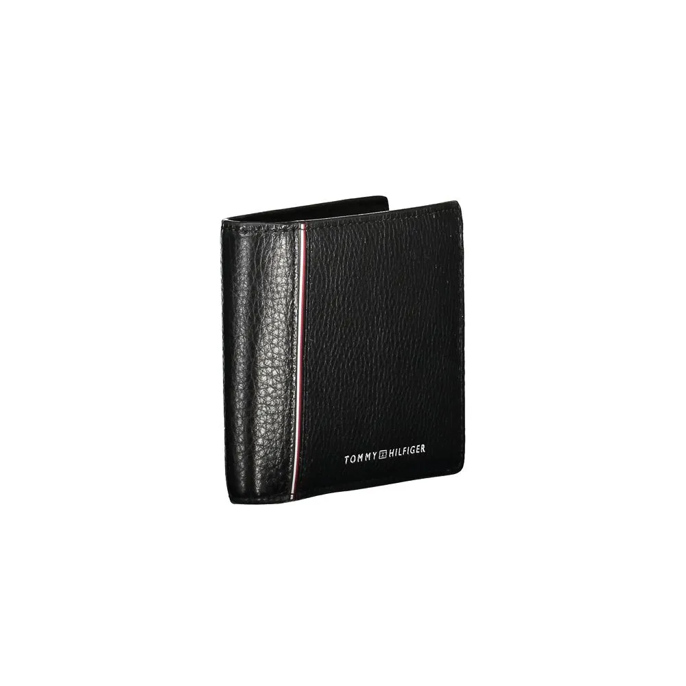 Tommy Hilfiger Black Leather Men Wallet
