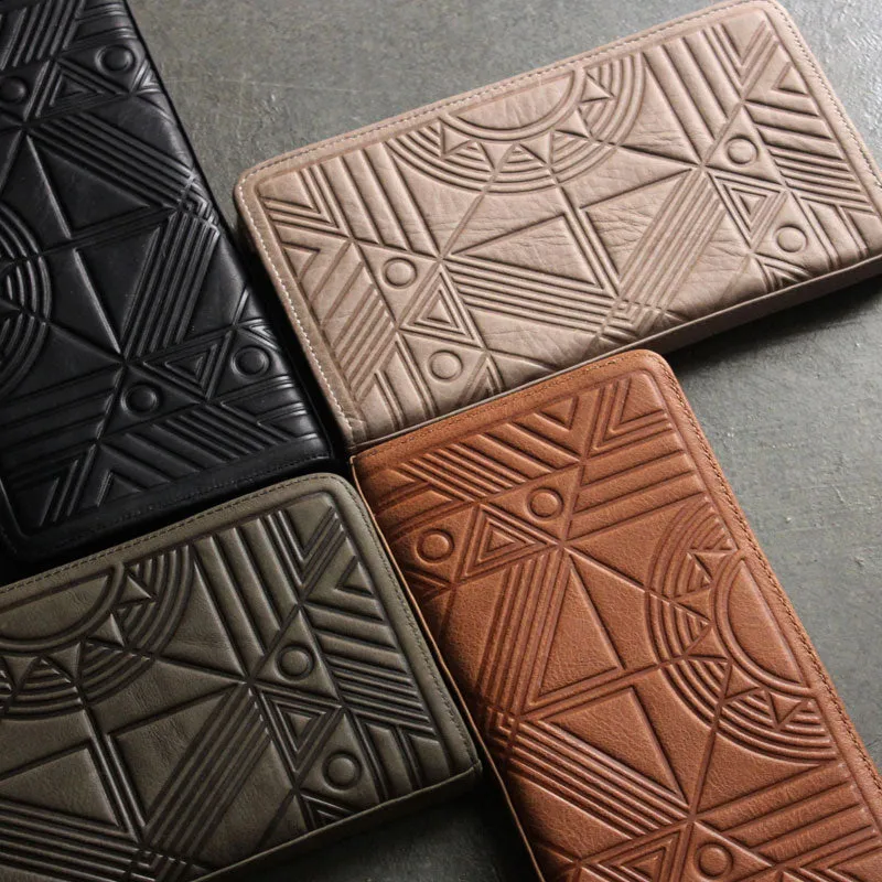 Vintage LEATHER Womens Long Wallet Fashion Zipper Long Wallets FOR Women