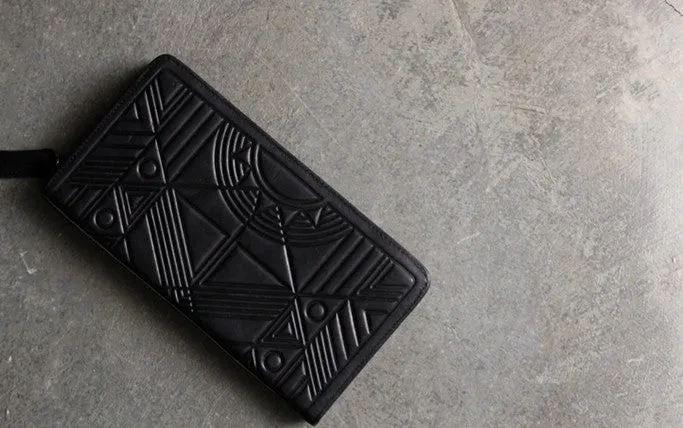 Vintage LEATHER Womens Long Wallet Fashion Zipper Long Wallets FOR Women