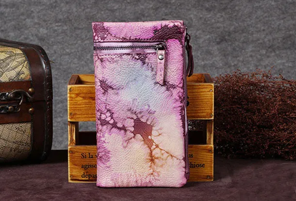 Vintage Leather Womens Wallet Long Wallet Vintage Wallet Purse For Women