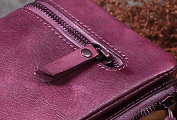 Vintage Leather Womens Wallet Long Wallet Vintage Wallet Purse For Women