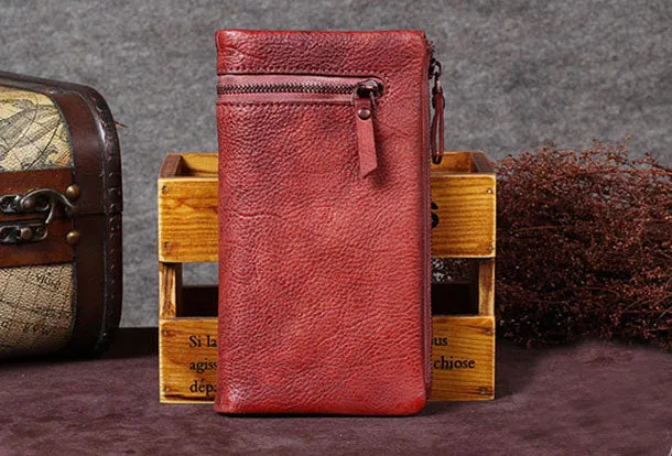 Vintage Leather Womens Wallet Long Wallet Vintage Wallet Purse For Women