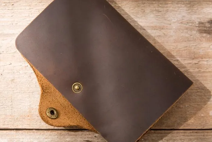 Vintage Slim long Wallets Leather Mens Coffee Wallet Long Wallet for Men