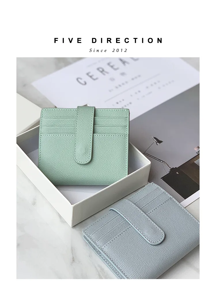 Women Pink Vegan Leather Small Wallet BILLFOLD Minimalist Card Holder Card Wallets Slim Card Holders For Women