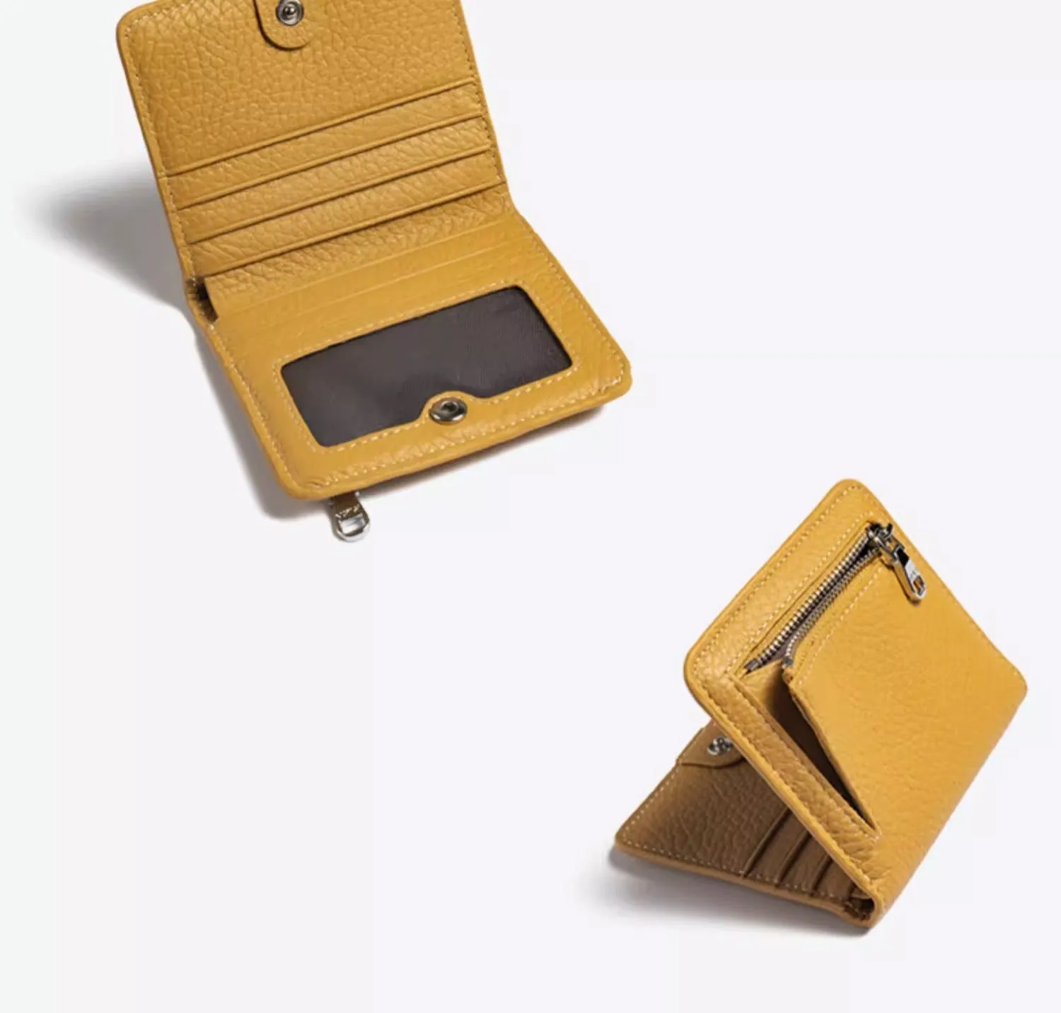 Women's Small Wallet Women's Billfold Red Leather Billfolds for Women Women's Short Wallet